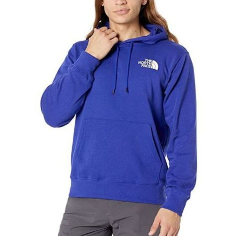 Men The North Face Cotton Box NSE Pullover Hoodie in Lapis Blue Size Medium